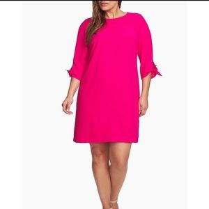 CeCe Pink Tie Shift Dress Size 4 EUC